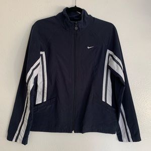 Nike Y2K Retro Black and White Windbreaker Athletic Outdoor Running Light Spring